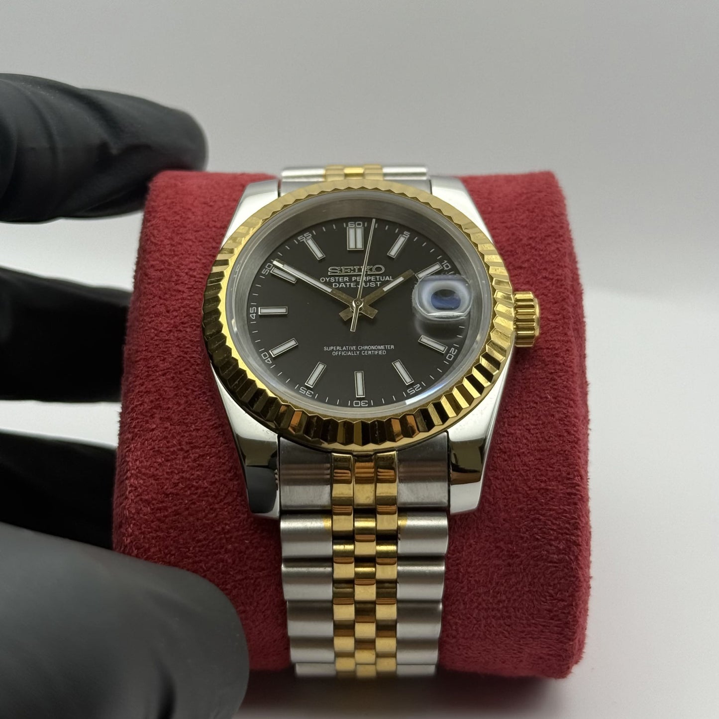 Datejust Mod - Two-Tone Black